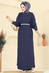Dress 2000ERK1158-MS Navy Blue - Thumbnail