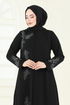 Dress 2005OZT1013-MS Black - Thumbnail