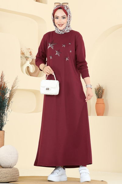 O.Z.N. - Dress 201OZN1046-MS Burgundy - 397206