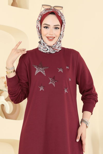 O.Z.N. - Dress 201OZN1046-MS Burgundy - 397208