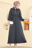 F.O.N. - Dress 2029FON792-MS Anthracite