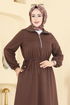 Dress 2029FON792-MS Brown - Thumbnail