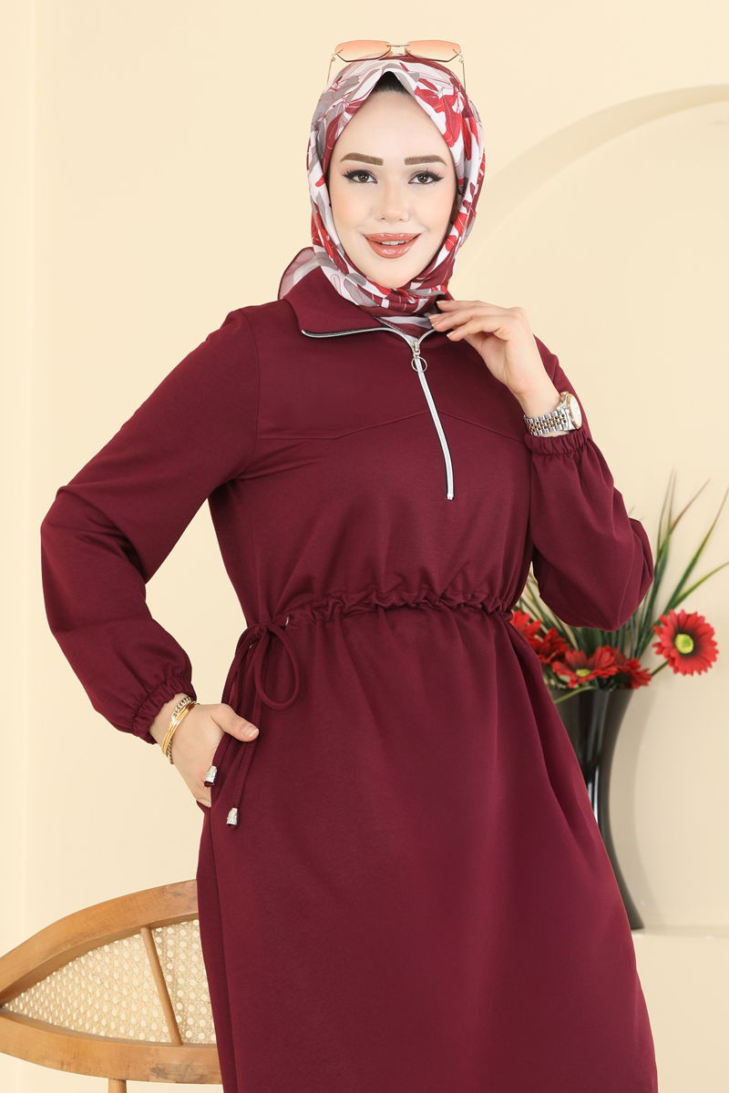 Dress 2029FON792-MS Burgundy