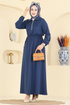 Dress 2029FON792-MS Light Navy Blue - Thumbnail
