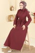 Dress 202ART1138-MS Burgundy - Thumbnail