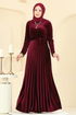 Dress 2047MEY846-MS Burgundy - Thumbnail
