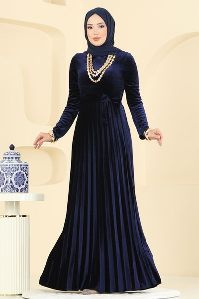 M.E.Y. - Dress 2047MEY846-MS Navy Blue - 395953