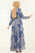 Dress 204AL357-MS Indigo - Thumbnail