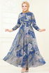 Dress 204AL357-MS Indigo - Thumbnail