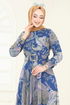 Dress 204AL357-MS Indigo - Thumbnail