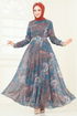 Dress 204AL357-MS Petroleum - Thumbnail