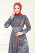Dress 204AL357-MS Petroleum - Thumbnail