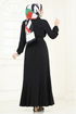 الفستان أسود 2065PM271-MS - Thumbnail