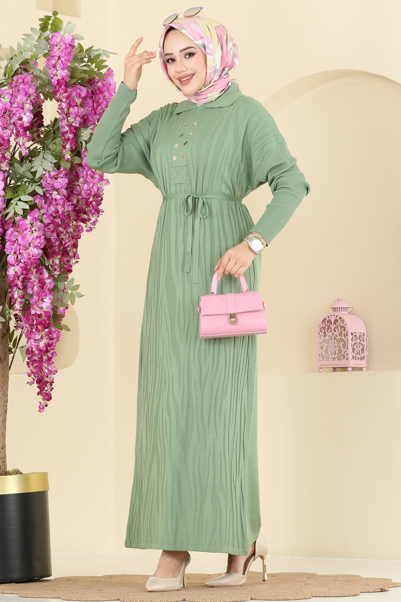 Dress 211440TPK1167-MS Almond Green