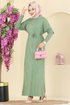 Dress 211440TPK1167-MS Almond Green - Thumbnail