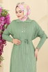 Dress 211440TPK1167-MS Almond Green - Thumbnail
