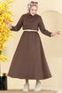 Dress 21201MPR1163-MS Brown - Thumbnail