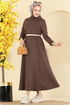 Dress 21201MPR1163-MS Brown - Thumbnail