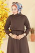 Dress 21201MPR1163-MS Brown - Thumbnail