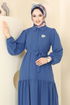 Dress 2123MP806-MS Indigo - Thumbnail