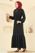 الفستان أسود 22009UKB139-MS - Thumbnail