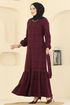 Dress 22009UKB139-MS Burgundy - Thumbnail