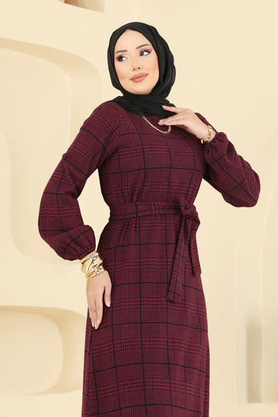 U.K.B. - الفستان خمري 22009UKB139-MS - 417509