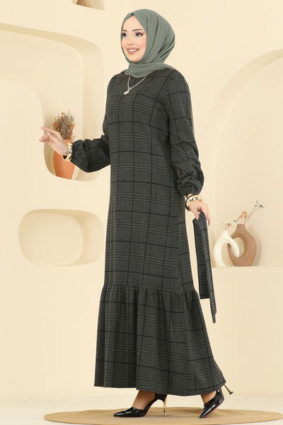 U.K.B. - Dress 22009UKB139-MS Dark Khaki - 417524