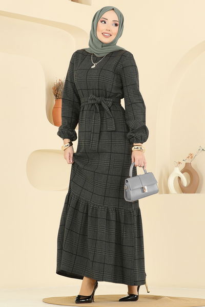 U.K.B. - Dress 22009UKB139-MS Dark Khaki - 417525