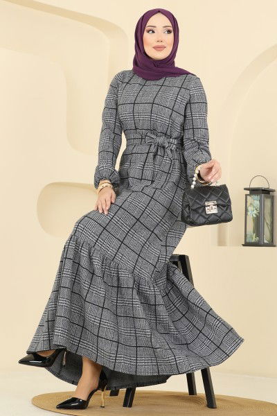 U.K.B. - Dress 22009UKB139-MS Gray