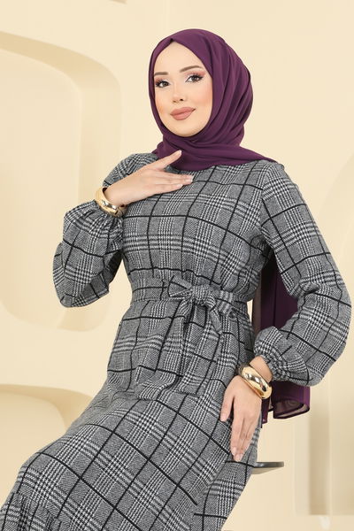 U.K.B. - Dress 22009UKB139-MS Gray - 417520