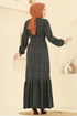 الفستان اخضر عفني 22009UKB139-MS - Thumbnail
