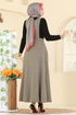 فستان بلا اكمام بيج 22021UKBK1160-MS - Thumbnail