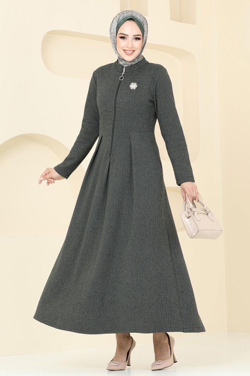 Dress 22026UKB139-MS Khaki