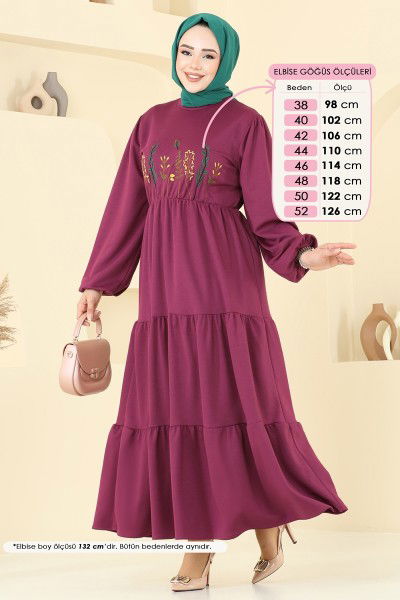 U.K.B. - Dress 23010UKB139-MS Dark Rose Dusky