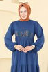 Dress 23010UKB139-MS Indigo - Thumbnail