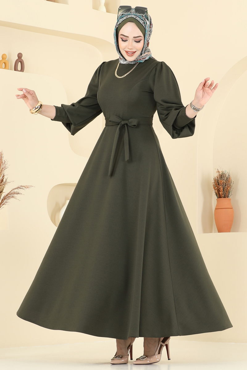 الفستان اخضر عفني 23031UKB139-MS