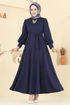 Dress 23031UKB139-MS Navy Blue - Thumbnail