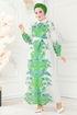 Dress 23119JNF844-MS Benetton Green - Thumbnail