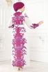 Dress 23119JNF844-MS Fuchsia - Thumbnail
