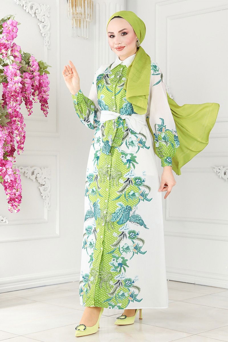 Dress 23119JNF844-MS Green