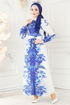 Dress 23119JNF844-MS Saxon Blue - Thumbnail