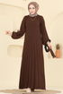 Dress 2340MSZ1172-MS Brown - Thumbnail