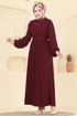 Dress 2340MSZ1172-MS Burgundy - Thumbnail