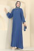 Dress 2340MSZ1172-MS Indigo - Thumbnail
