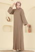 الفستان بيج 2340MSZ1172-MS - Thumbnail