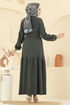 Dress 24002UKB139-MS Khaki - Thumbnail