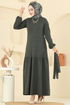 Dress 24002UKB139-MS Khaki - Thumbnail