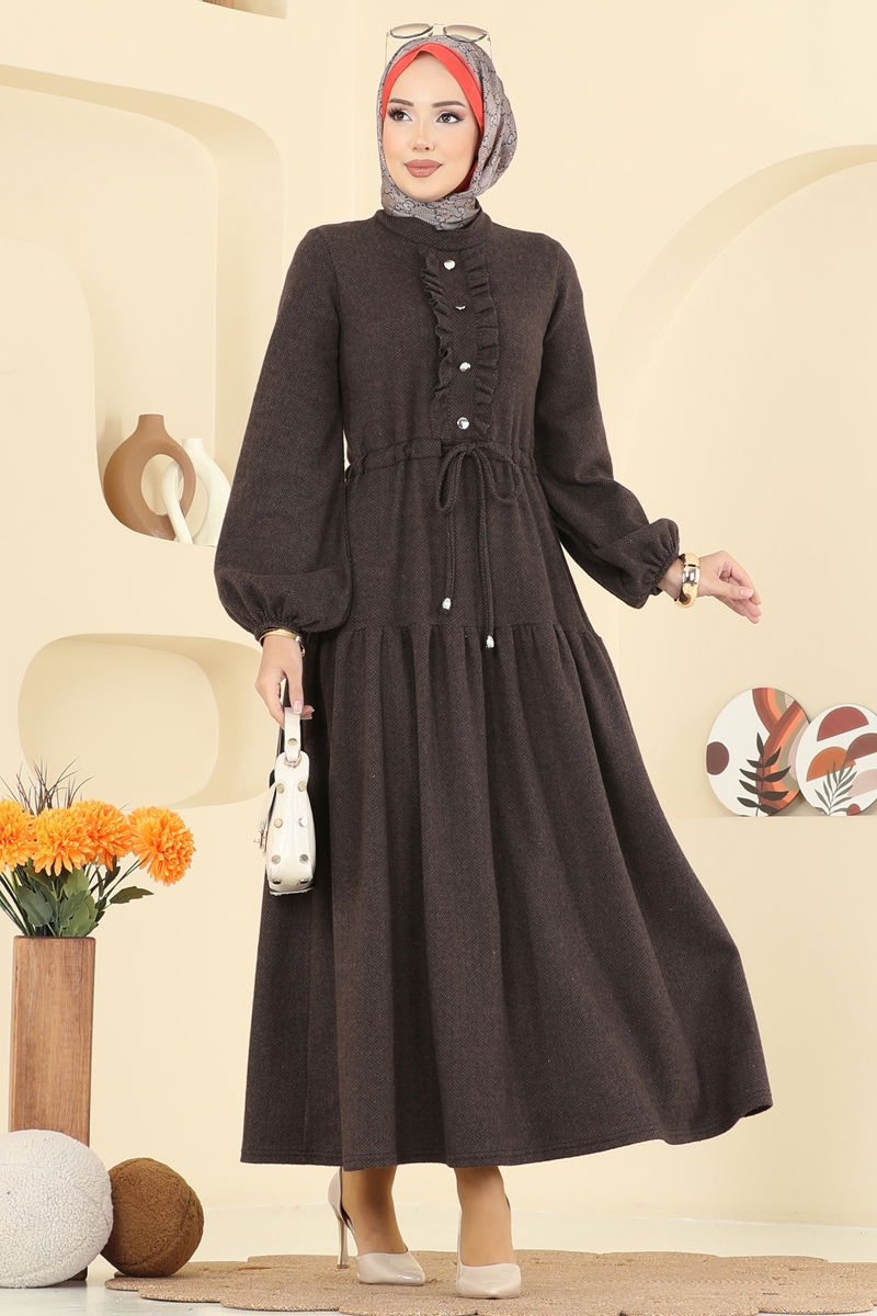 الفستان بني 24004UKB139-MS