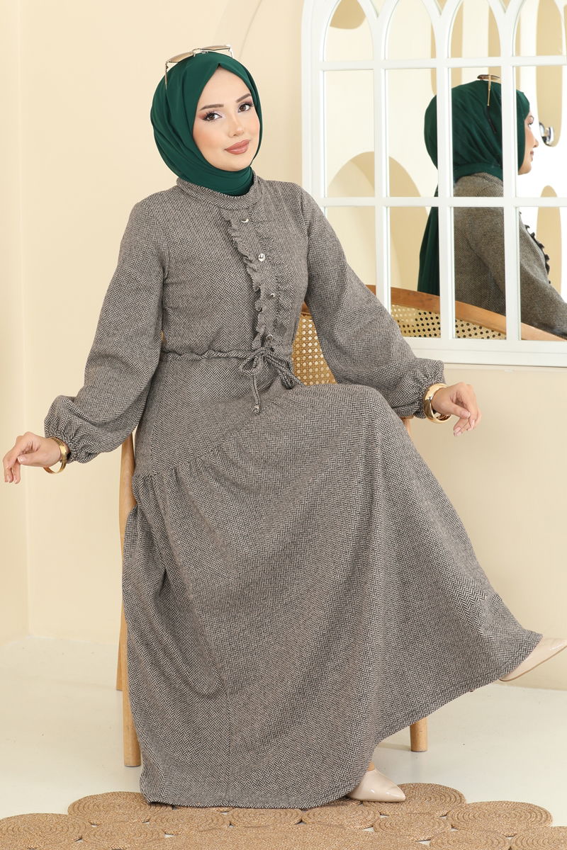 الفستان بيج 24004UKB139-MS